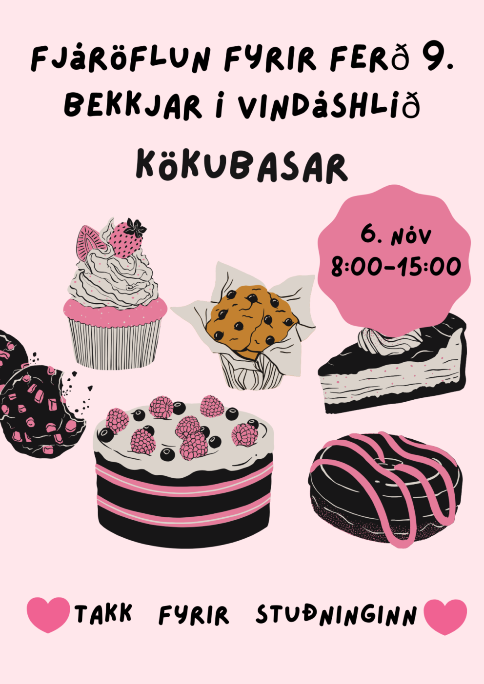 Foreldraviðtöl 6. nóvember og kaffisala 9. bekkjar