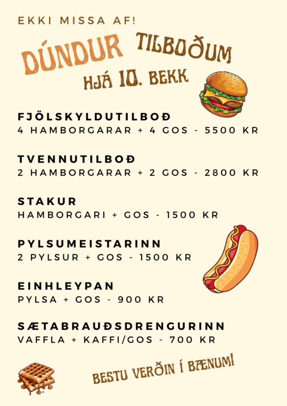 Fjáröflun 10. bekkjar - hausthátíð