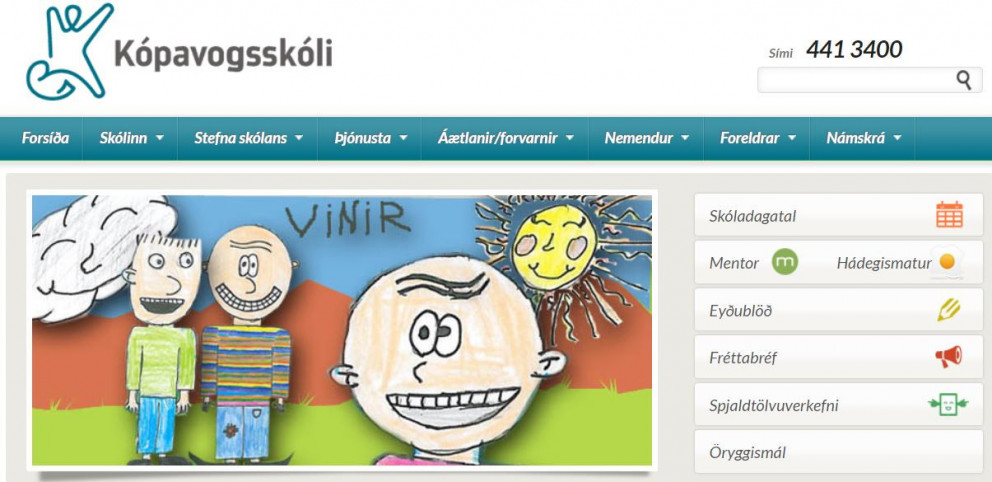 Gamla heimasíða Kópavogskola