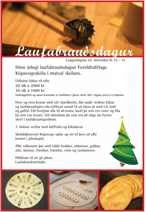 Laufabrauðsdagur foreldrafélagsins