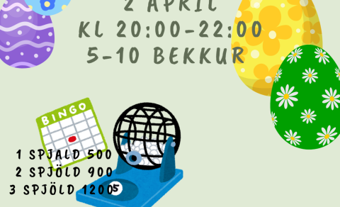 Páskabingó 10. bekkjar og Kjarnans